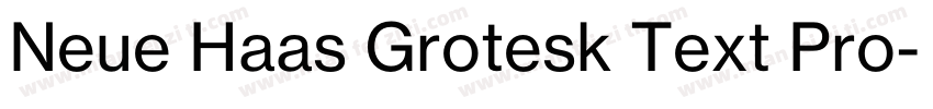 Neue Haas Grotesk Text Pro字体转换